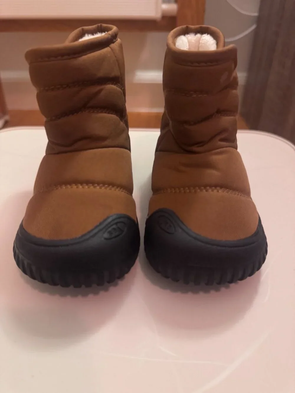 Toddler Baby Snow Boots Winter Walking Shoes (Size 6 | Size 18-24 months)